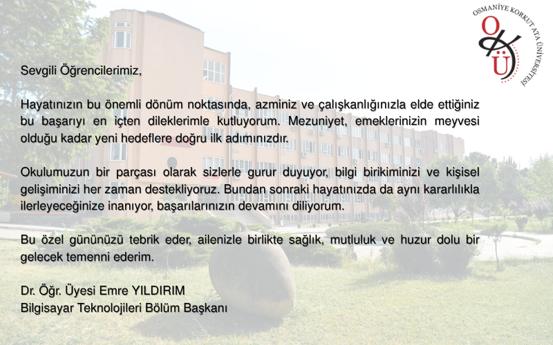 Mezuniyet Tebriği