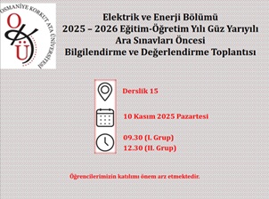 Ara Sınav Öncesi Bilgilendirme ve Değerlendirme Toplantısı