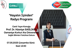 Fakültemiz Dekanı TRT Çukurova Radyosunda Bilgilendirdi...