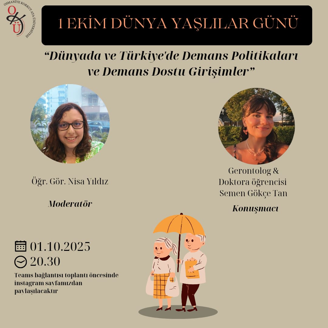 1 EKİM DÜNYA YAŞLILAR GÜNÜ ETKİNLİĞİ