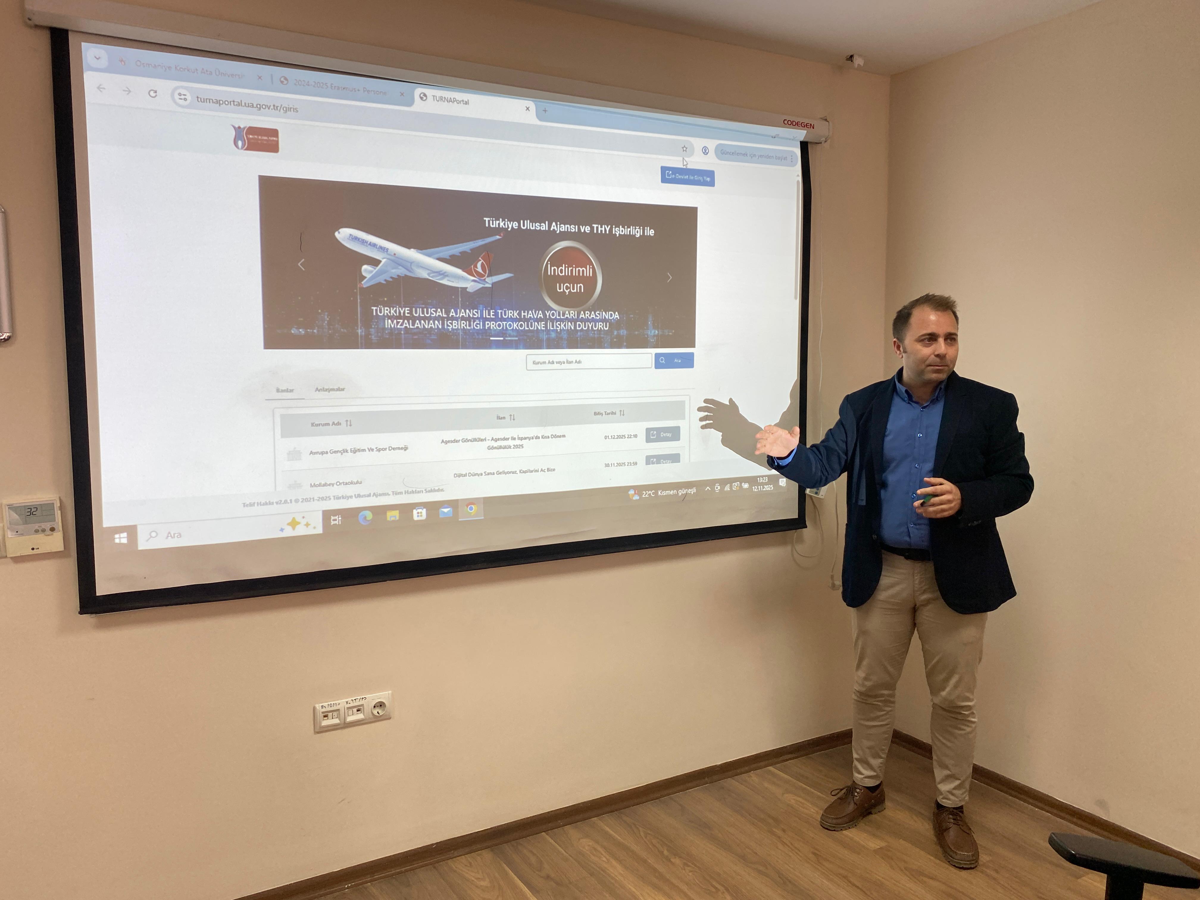 YÜKSEKOKULUMUZDA GÜZ DÖNEMİ ULUSLARARASI VE ULUSAL HAREKETLİLİK BİLGİLENDİRME VE DENEYİM PAYLAŞIMI TOPLANTISI DÜZENLENDİ