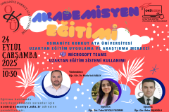 2025-2026 Güz Dönemi Microsoft Teams Uzaktan Eğitim Sistemi Akademisyen Eğitimi